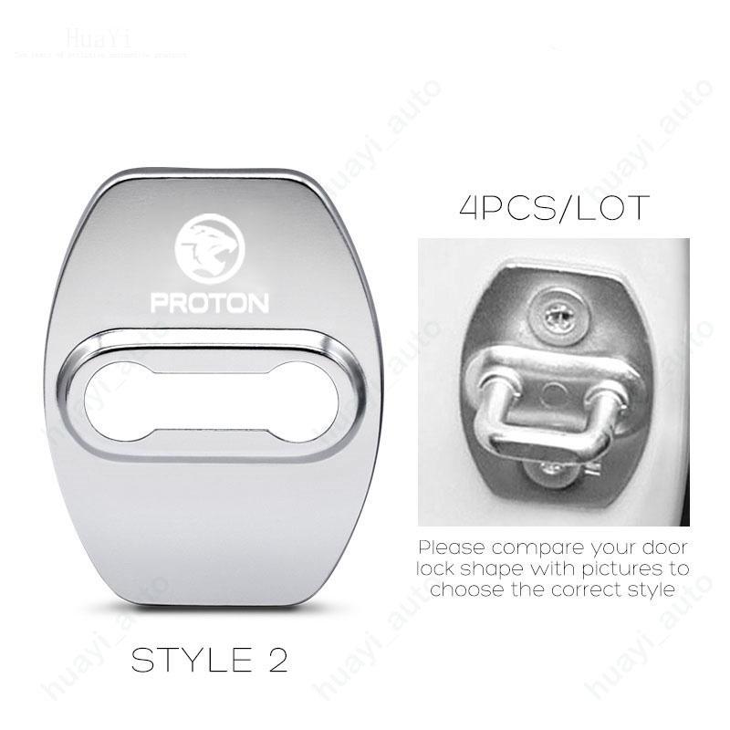 Product Introduction of 4pcs/set Car Door Lock Cover Protective Decoration Stainless Steel for Proton Wira Persona X50 Saga Vvt Waja X70 Iriz Exora Accessories 28