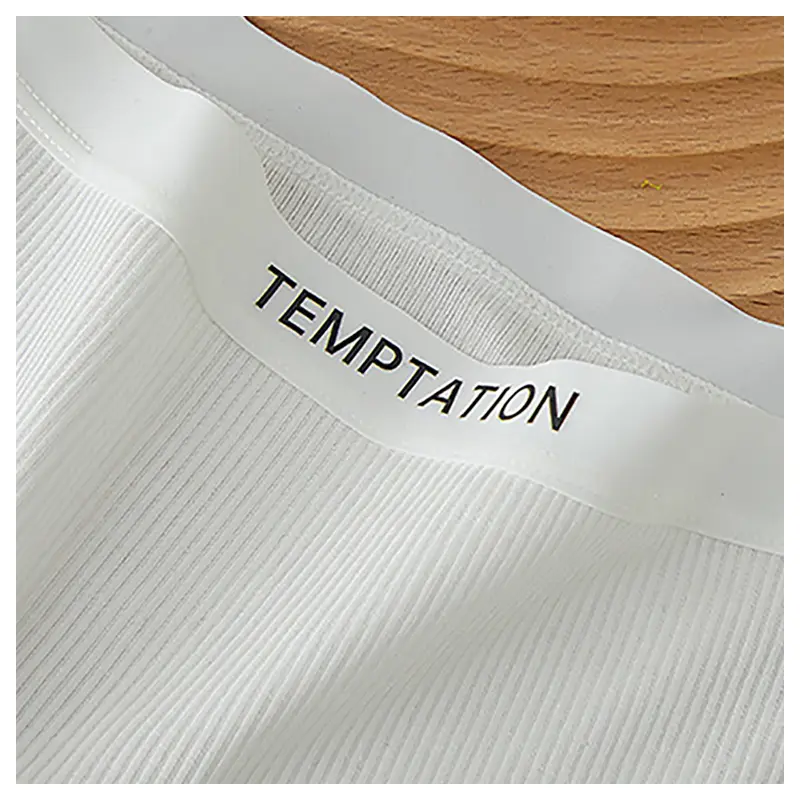 Combo 5 quần lót nữ cotton gân tăm mỏng nhẹ - Cạp vừa, chữ cá tính, đáy may 2 lớp  Women quần lót  nữ quan  lot dethuong 5