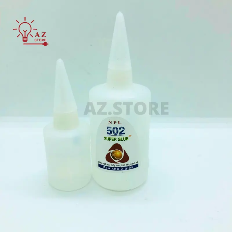 Keo 502 - keo dán sắt lọ tròn siêu dính 50ml, 100ml, 200ml hãng NLP siêu dính 3