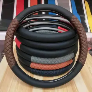 Sarung Setir Ayla, Grand Max, Calya, Avanza, dan Mobil Lainnya dengan Kulit Sintetis Tebal - Karet, Car accessories