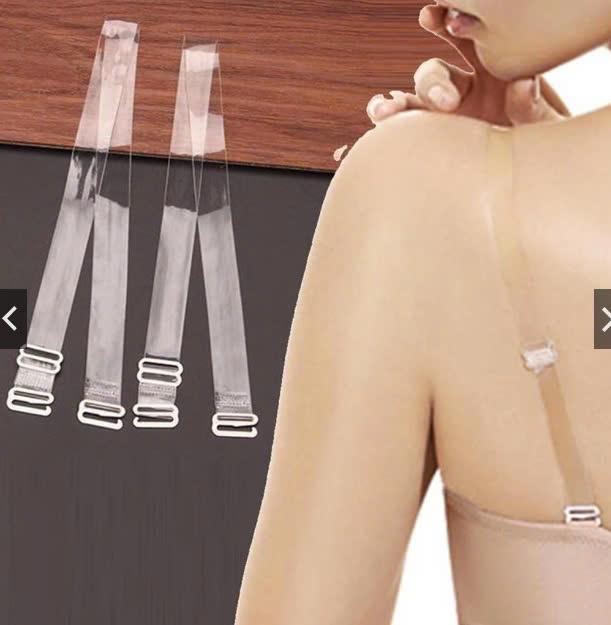 Bộ 2 dây áo  lót  trong suốt sợi bún hoặc sợi phở Voi Bra Nữ