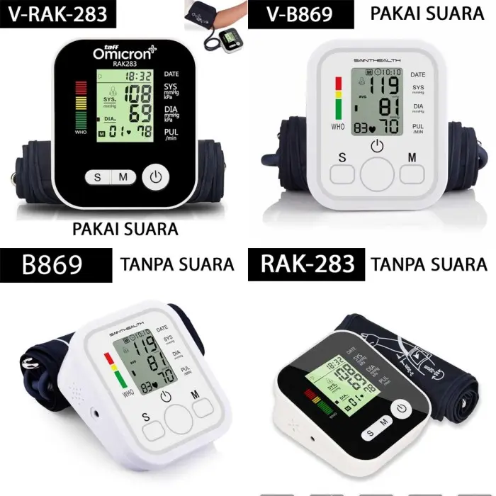 Alat Tensi Darah Digital Tensimeter Digital Alat Ukur Monitor Tekanan - B869 7
