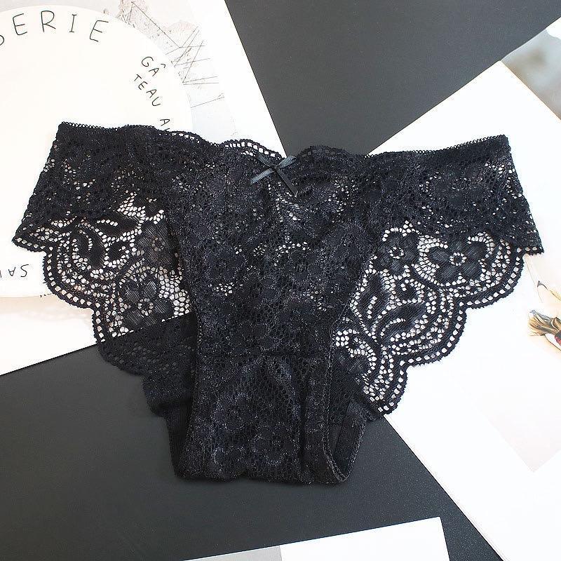 Luckymm Celana Dalam Wanita / Knicker Cancut Wanita Bahan Soft Lace Lembut 9936
