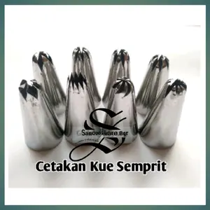 Spuit Lokal Stainless Alat dekorasi Kue/Semprit Stainless Churros