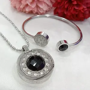 FORTUNE - [PROMO TERBARU] 1 SET Kalung Kesehatan Quantum Pendant Permata Bio Energy - Gelang + Kalung+ Box + Sertifikat Card Original