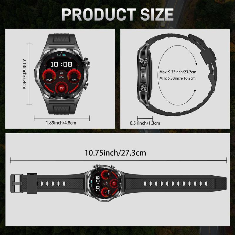 EIGIIS KE6 Multifunctional Smart Watch, Fashionable Sports Watch with 178 Sports Modes, Waterproof Sports Watch with BT Call & Fitness Tracker for iPhone Android, Stocking Fillers Gift 2