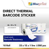Gambar Direct Thermal Sticker Portable  , Kertas Label Stiker BLUEPRINT 33 x 15 , 33x15 mm 1 Line - 10 Roll - 1 dari Blueprint Indonesia Kota Administrasi Jakarta Utara 1 Tokopedia