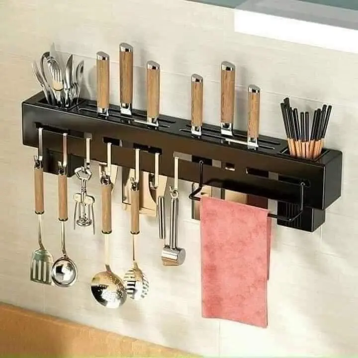 kệ để dao thớt dán tường - giá treo dao thớt