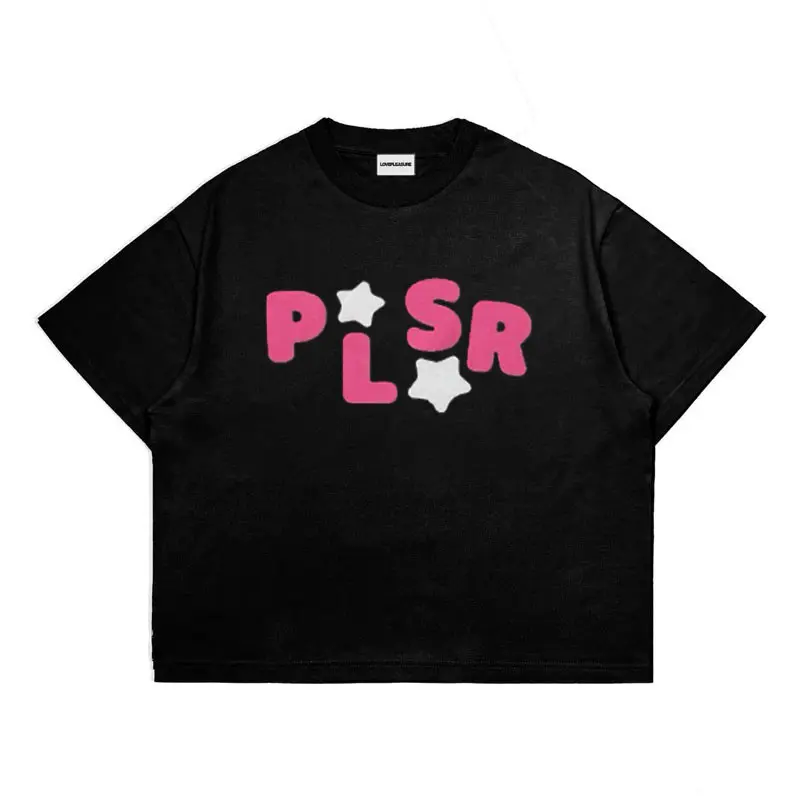 【Asli】 Boxy Oversize Tshirt LovePleasure - Explosion Hitam