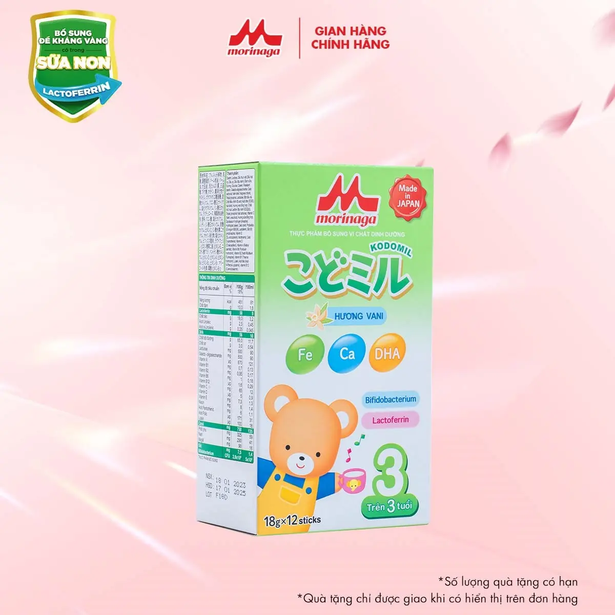 Sữa Morinaga Kodomil số 3 216g