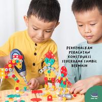 Gambar MAMA SING Kids Construction Toolbox Mainan Koper Alat Perkakas Tukang - Kuning dari Mama Sing Kota Administrasi Jakarta Pusat 2 Tokopedia