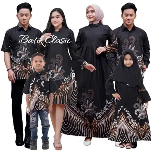 Batik Couple Keluarga sania ruffle ori ndoro jowi dnt motif Ayam sale