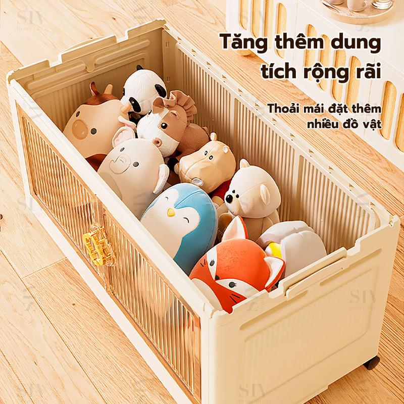 80CM SIV Tủ Nhựa Đựng 3/4/5tầng-Trong suốt làm dày công suất lớn tủ bếp Đa Năng 5
