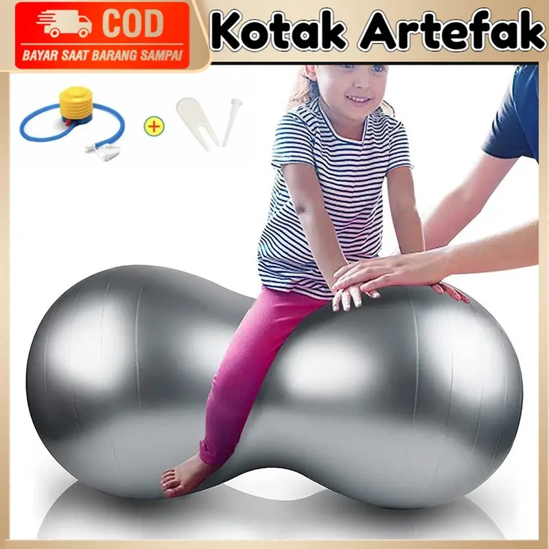 Yoga & Pilates Peanut Ball Bola Hamil Kesehatan Anti Burst Olahraga Yoga Gym Otot 0