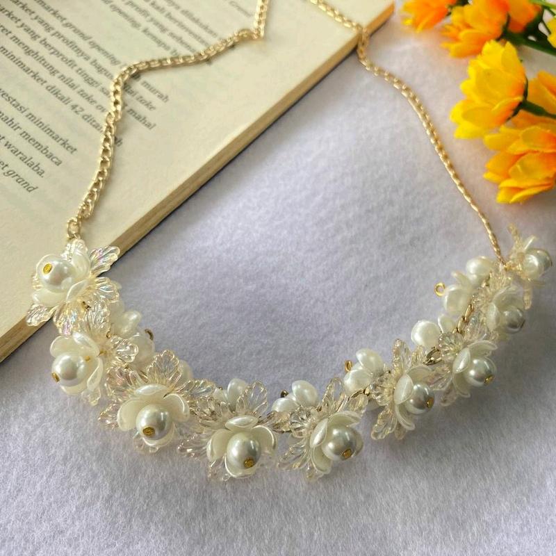Kalung hijab Alesha/kalung hijabers/Aksesoris kalung/beads necklace 0