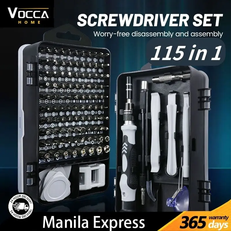 【Upgrade】Screwdriver Set 115 in 1 with Box Multi-function Precision Screwdriver Set Combination Wrench Tools for Computer Watch Mobile Disassemb Car