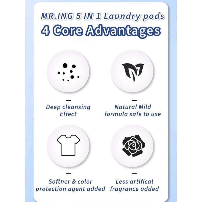 5 in 1 Laundry Pods Detergent Capsule Anti-bacterial 2