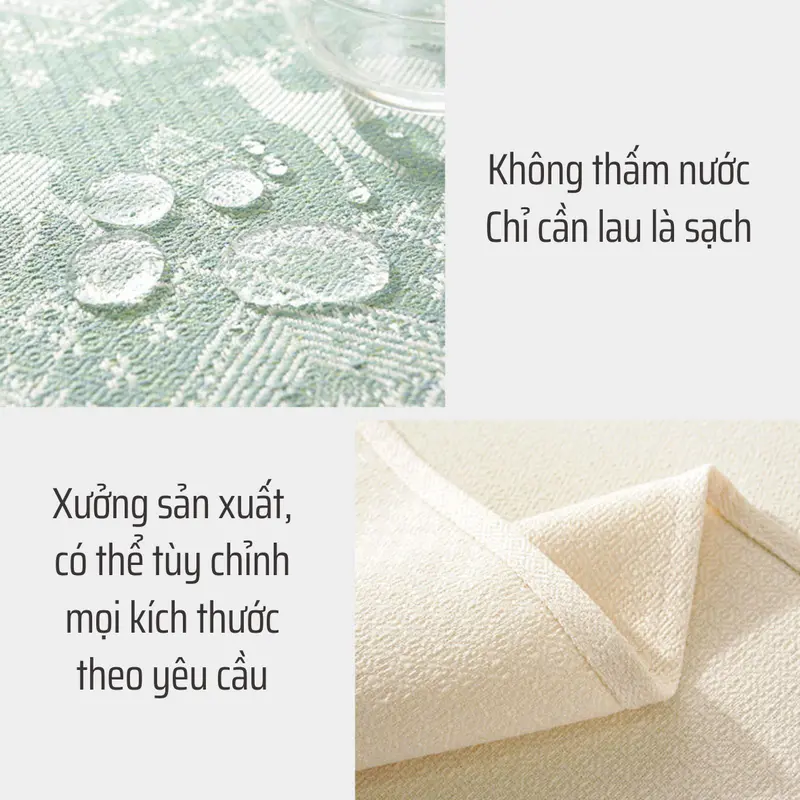 Khăn Trải Bàn Chống Thấm, Khăn Trải Bàn Decor, Trải Bàn Ăn, Bàn Trà, Bàn Làm Việc, Phong Cách Bắc Âu 5