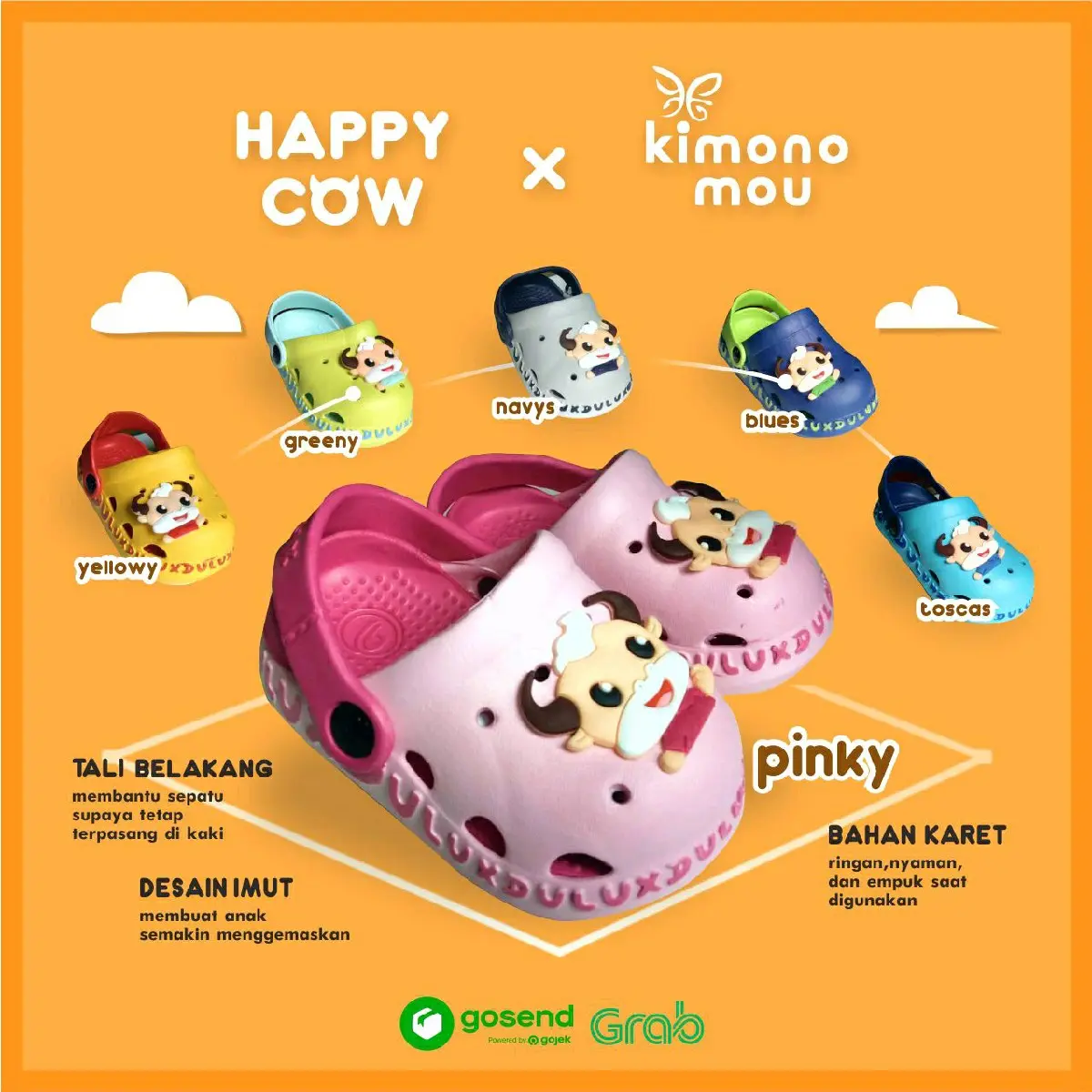 sendal anak cewe / cowo domba