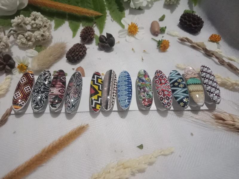 Product Introduction of Pin hijaber pin/bros dagu motif Batik 5