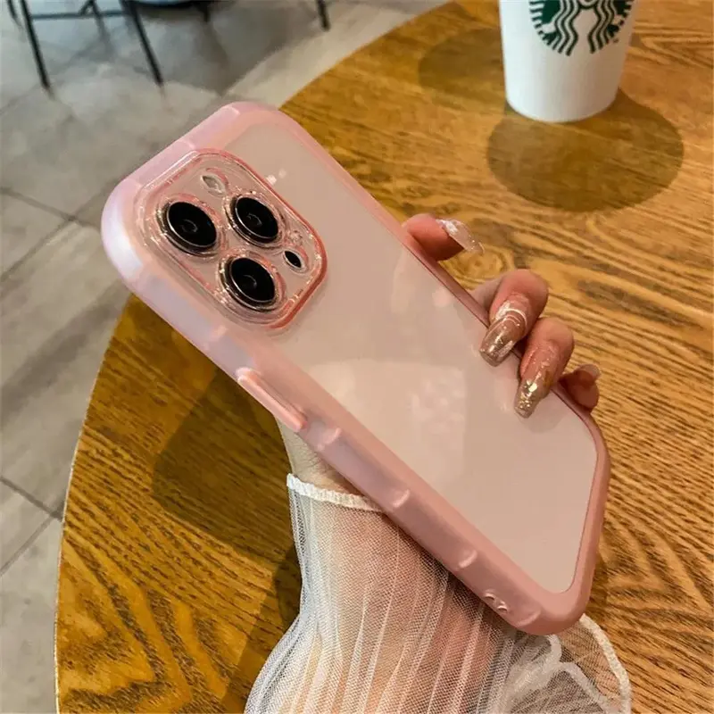 Clear Wave Design Phone Case, Silicone Shock-proof Phone Cases For iPhone Series, Cute Fashion Phone Protective Case For Women Girls, Phone Accessories 1