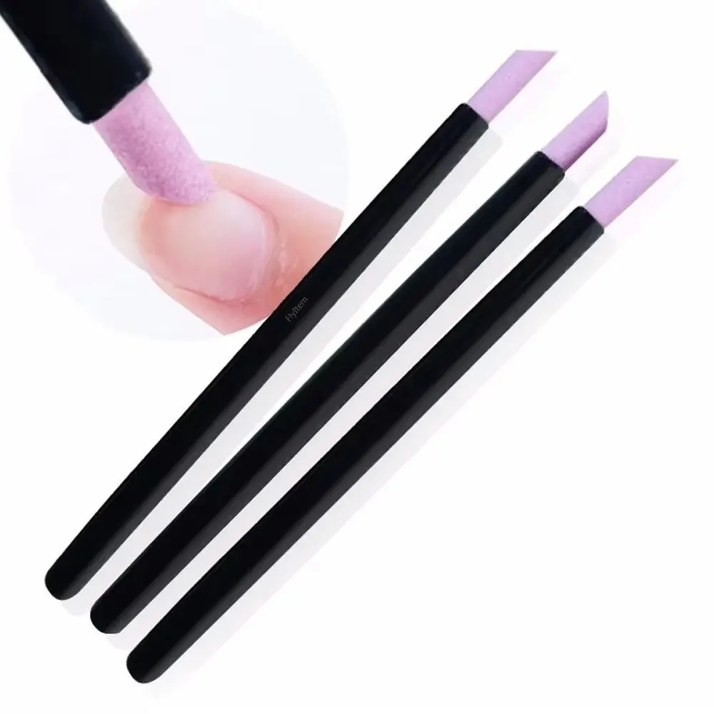 Durable Quartz Nail Skin Grinding Pen 3 Colors Plastic Nail Polish Pen Professional Wear-resistant Manicure Nail Files Manicure Tools