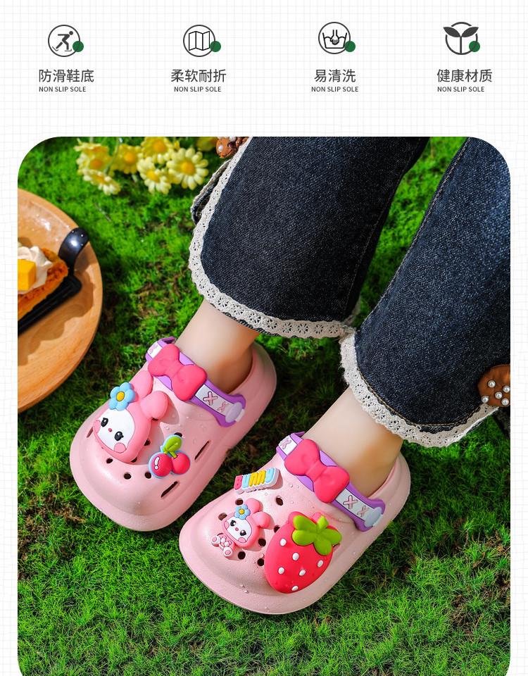 Product Introduction of Boys and Girls Cartoon Home Soft Bottom Non-Slip Sandals 17