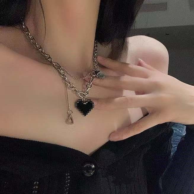Vòng cổ trái tim xᶖnh xắn cho nữ Bluehope xᶖnh xắn hàn quốc mẫu mới giá rẻ V136 Dây Chuyền Voi Chain