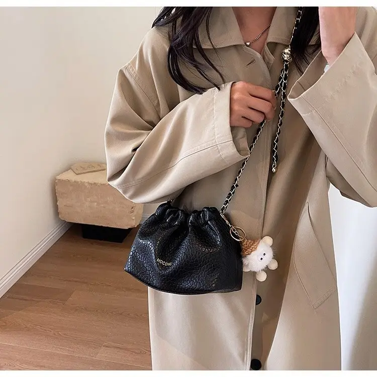 3083 TAS SERUT WANITA TAS KECIL MINI BAG KOREAN STYLE SLINGBAG BUCKET BAG FREE CHARM BAG LUCU HOCO 7