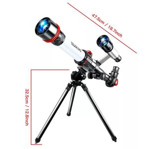 Professional Kids Utral HD Astronomical Telescope 20X 30X 40X Times Zooming Outdoor Space Monocular Telescope Space Observation Beginners For Moon Jupiter Venas Satrun/Student Science Experiment/Gift/See Star
