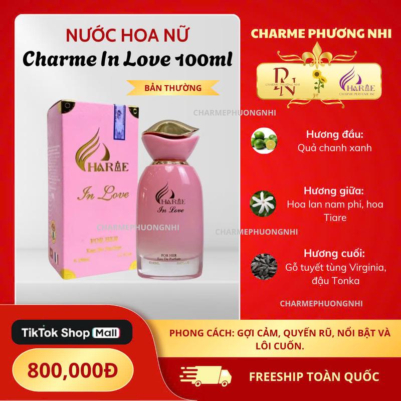 CHARME PERFUME-Nước hoa nữ INLOVE 100ml-thanh mát dịu nhẹ sang trọng Perfume Xịt Thơm Cosmetic