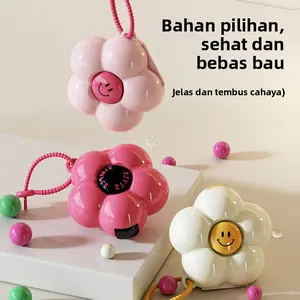 Kotak obat portabel, tertutup rapat, multi - fungsi, kotak obat bawaan pribadi, obat - obat, tablet, kotak penyimpanan mini berbunga