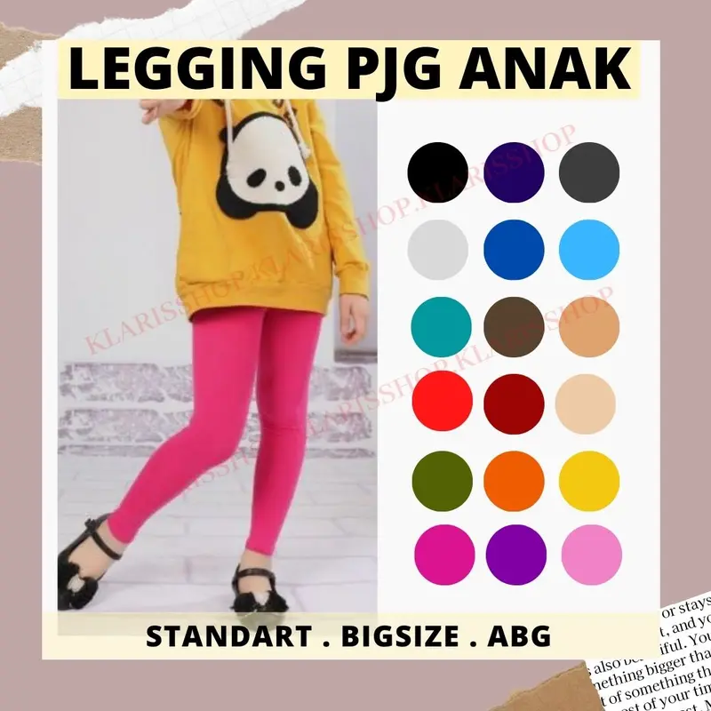 Legging Panjang Anak - Legging Nyaman Untuk Anak 3