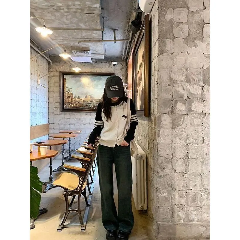 Áo Cardigan Dệt Kim, Màu Tương Phản Cho Chó chó Con, Thiết Kế Phong Cách Hàn Quốc, Mỏng Và Bó Sát, Áo Bột Mềm, Thời Trang, Thích Hợp Cho Mùa Thu Và Mùa Đông, Hàng Mới Về Năm 2025 2
