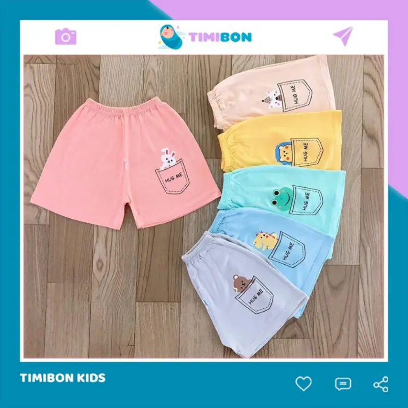 NGUYEN THANH SON S Phổ biến nhất [ Vải Petit Mềm ] Quần Chục Đùi In Hình Cute Cho Bé Sơ Sinh - 13kg [Q01]