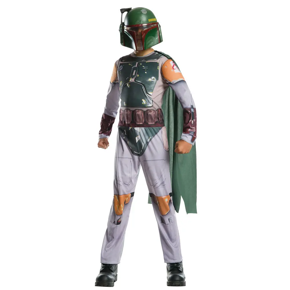 H132 - Jual Kostum halloween MANDALORIAN antariksa anak size kecil utk usia 4-12 tahun
