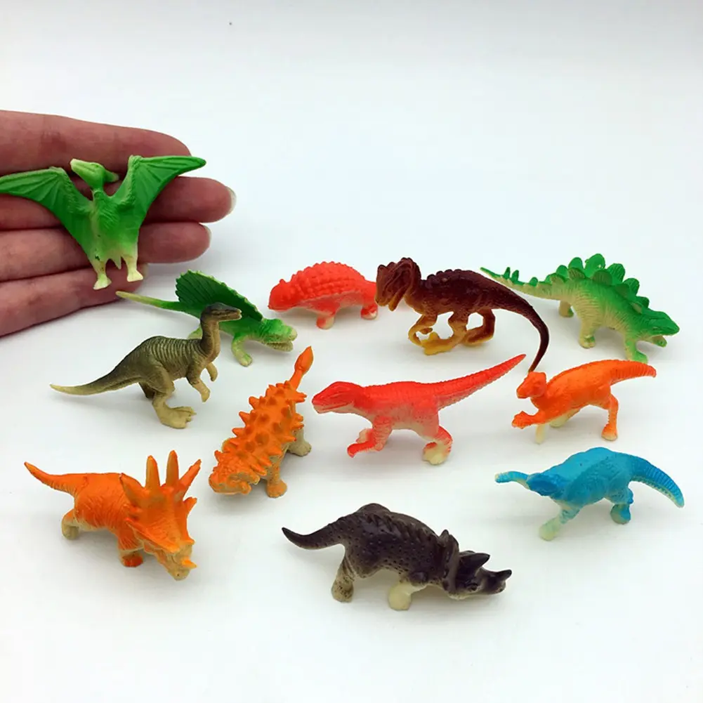 ✨Spot goods✨12 pcs Unique Realistic Dinosaur Figures  Dinosaur Toy wild animals Assort Lot