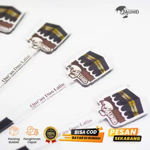 Tunji Tuding Penunjuk Acrilic Untuk Ngaji Al-Quran Buku Plastik Stationery