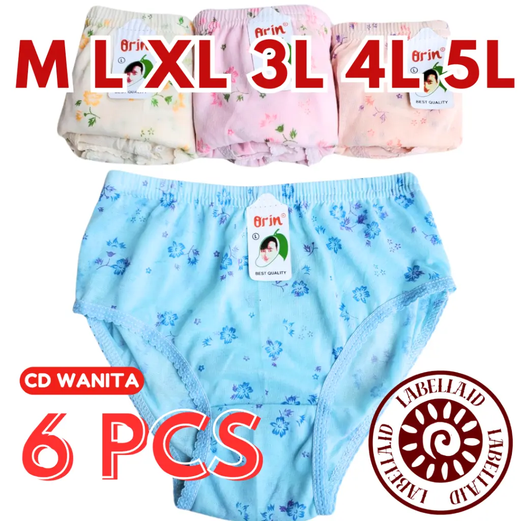 TERMURAH Setengah Lusin / 6 Pcs Celana Dalam Wanita ORIN | CD wanita Orin terlaris LABELLAID