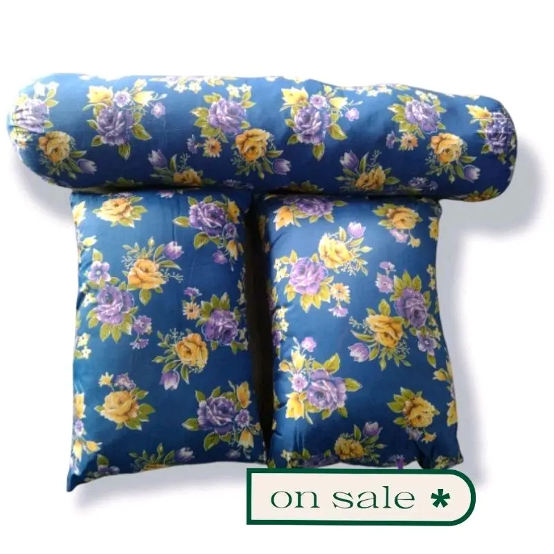 SET BANTAL KEKABU 3 IN 1 SIZE DEWASA (2pcs bantal + 1pc bantal peluk)