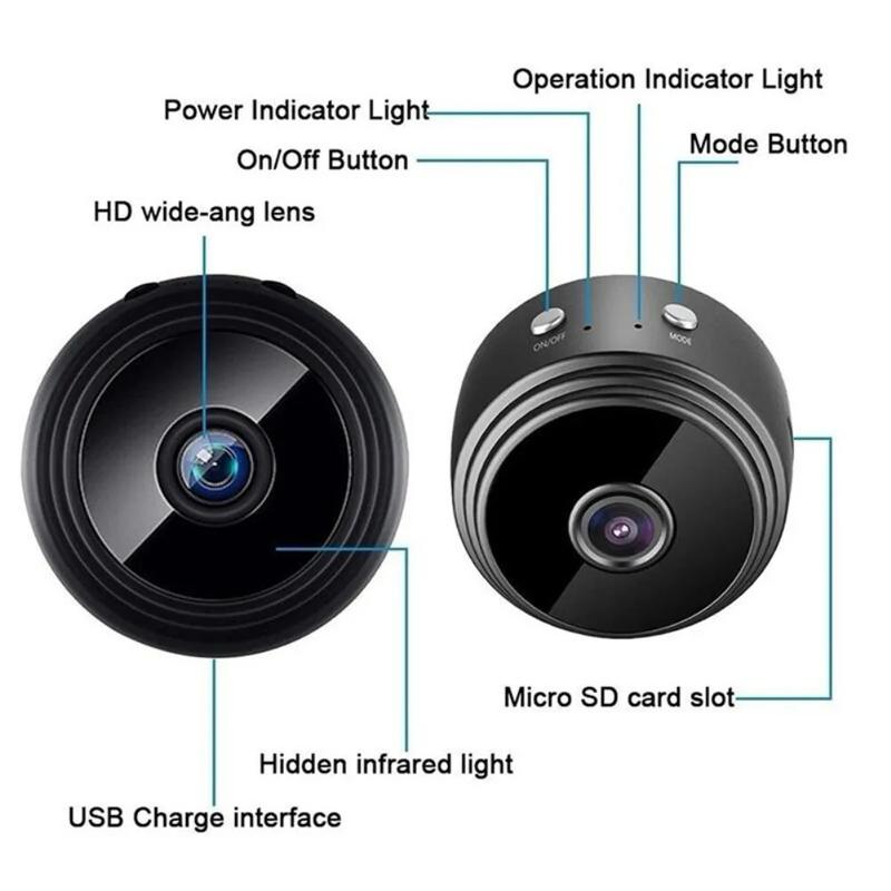 Product Introduction of Kamera CCTV WiFi, A9 mini, Kesambungan tanpa wayar, Resolusi 1080p HD, IR, Penglihatan Malam Rumah, Serasi dengan telefon, Sesuai untuk Keselamatan Rumah 20