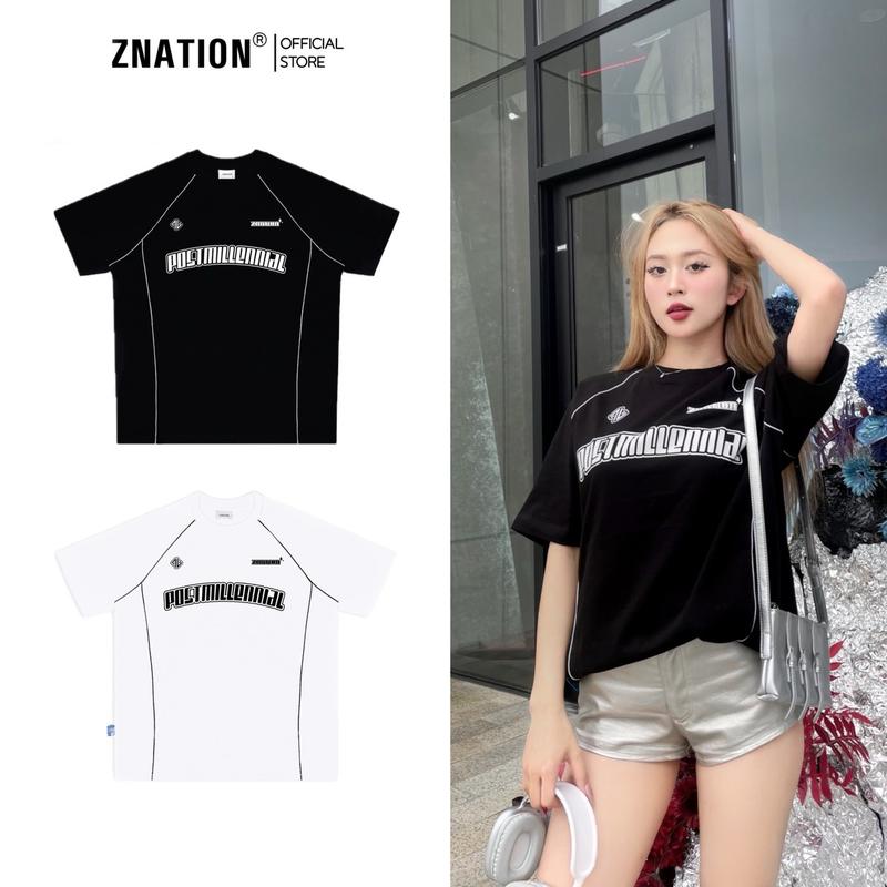 Áo Thun Cotton ZNATION LINE Tee Unisex Nam Nữ Oversize 0