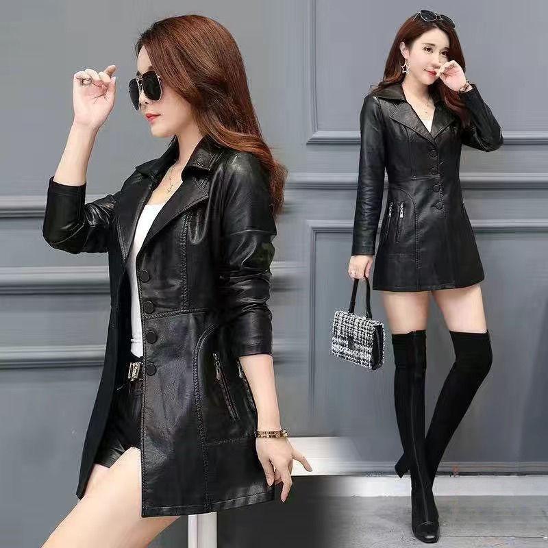 Áo Khoác Da Xuân Thu, Mới​ Nữ Jacket 0