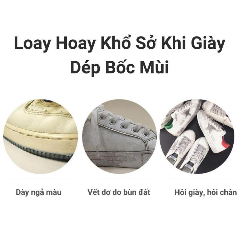 Chai Vệ Sinh Tẩy Trắng Giày Thể Thao - Nước Lau Giày Dép Túi Xách Plac - Hàng Chính Hãng Tẩy Trắng Ngay Lần Đầu Sử Dụng 6