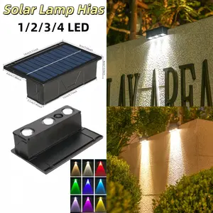 Solar Lamp Hias Taman Lampu Modern Tahan Air Di Luar Ruangan Lampu Lamp Taman Tenaga lampu  penerangan  jalan lampu  tiang  teras  rumah lampu  sinar  matahari  otomatis lampu meja luar ruangan cerdas pencahayaan outdoor