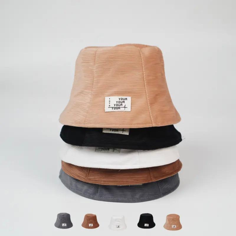 Mũ bucket chất nhung tăm mềm mịn thoáng mát nón tai bèo phong cách Hàn Quốc thêu chữ Your 0
