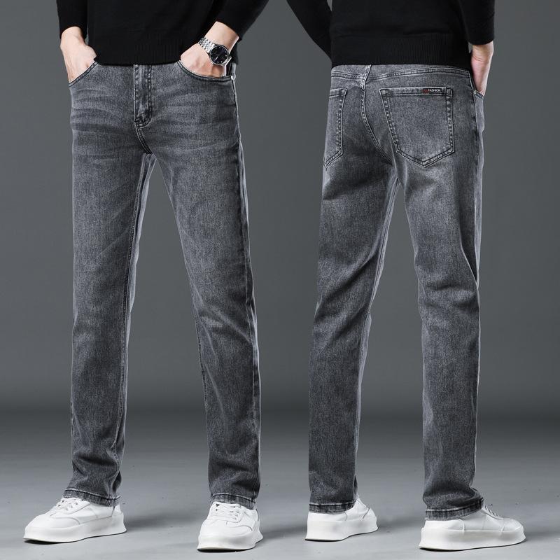 Quần Jean Nam Co Giãn Quần Bò Dáng Côn 03 Màu Cao Cấp Trơn Menswear Pants Có Túi Ong Denim 7