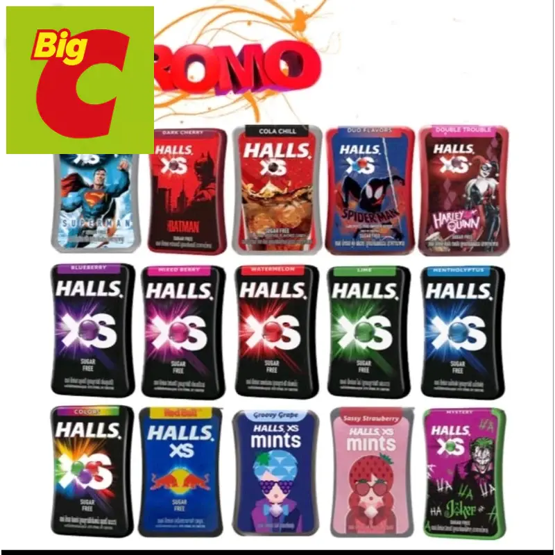 HALLS XS SUGAR FREE CANDY ORIGINAL THAILAND
