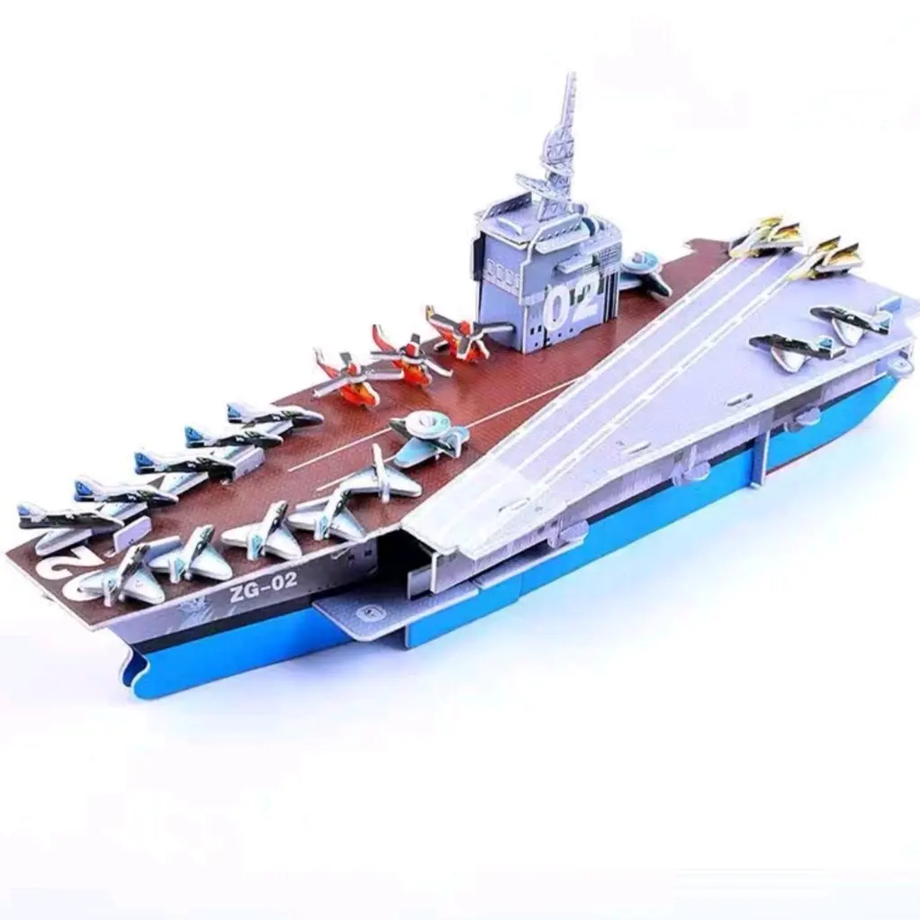 3D​ Puzzle​ จิ๊กซอว์​3มิติเรือรบ​LX-237 เกี่ยวกับการศึกษา เด็กผู้ชาย ชุดของขวัญ ดนตรี เกม หลายสี เด็กผู้หญิง
