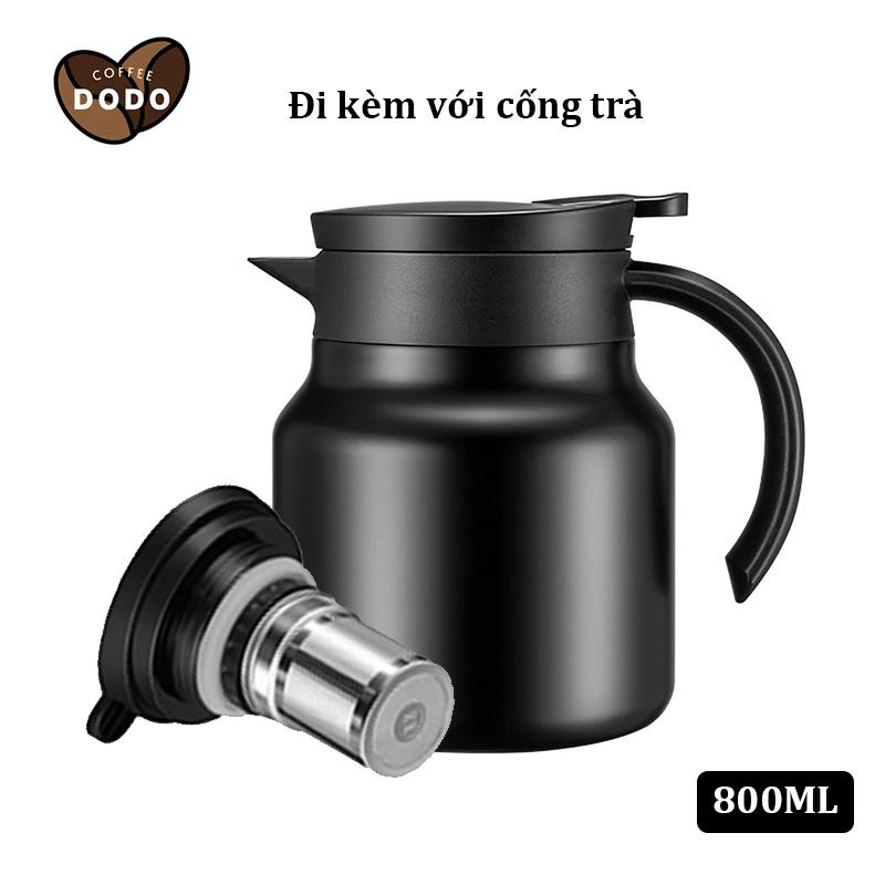 Ấm pha trà giữ nhiệt bộ lọc tích hợp Ấm trà giữ nhiệt 800ML Bình nước giữ nhiệt inox 316 Thermos
